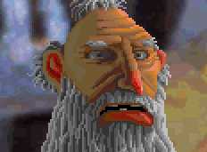 You see the shaggiest little man (you think its a man) that you've ever seen!
